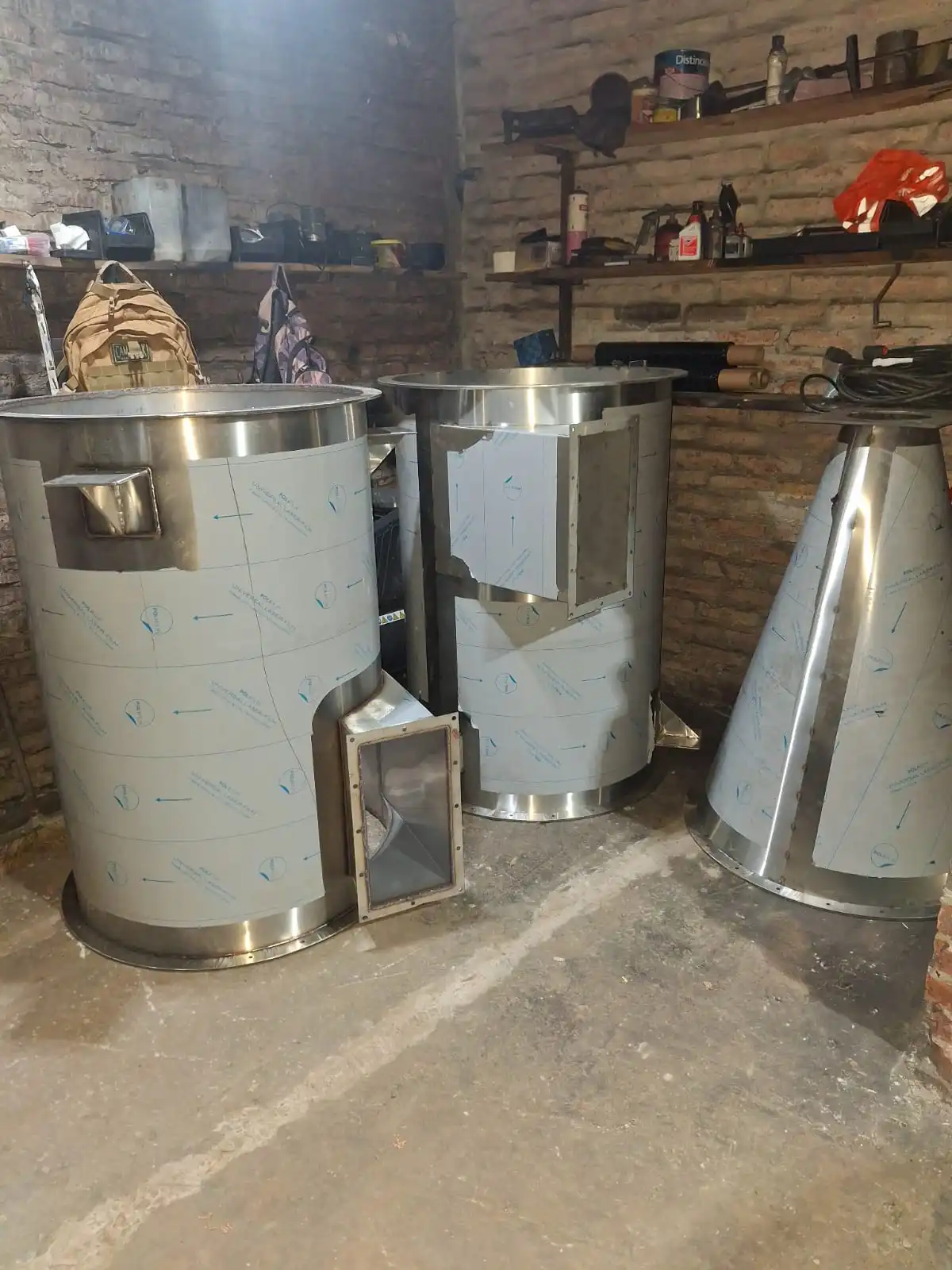 Silo en acero inoxidable AISI 304 para pan rallado